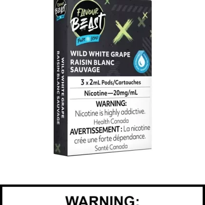 Wild White Grape Iced Flavour Beast Pods