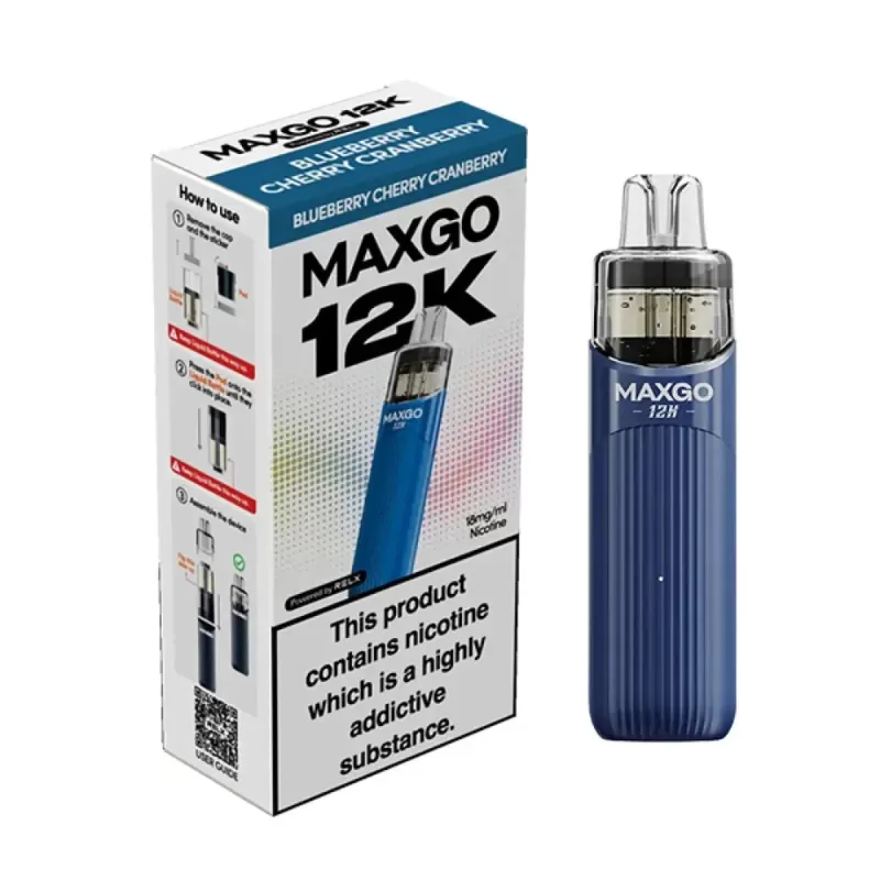 Relx Maxgo 12K Prefilled Pod Vape Kit (Expiry May 2026) - Blueberry Raspberry - Image 3