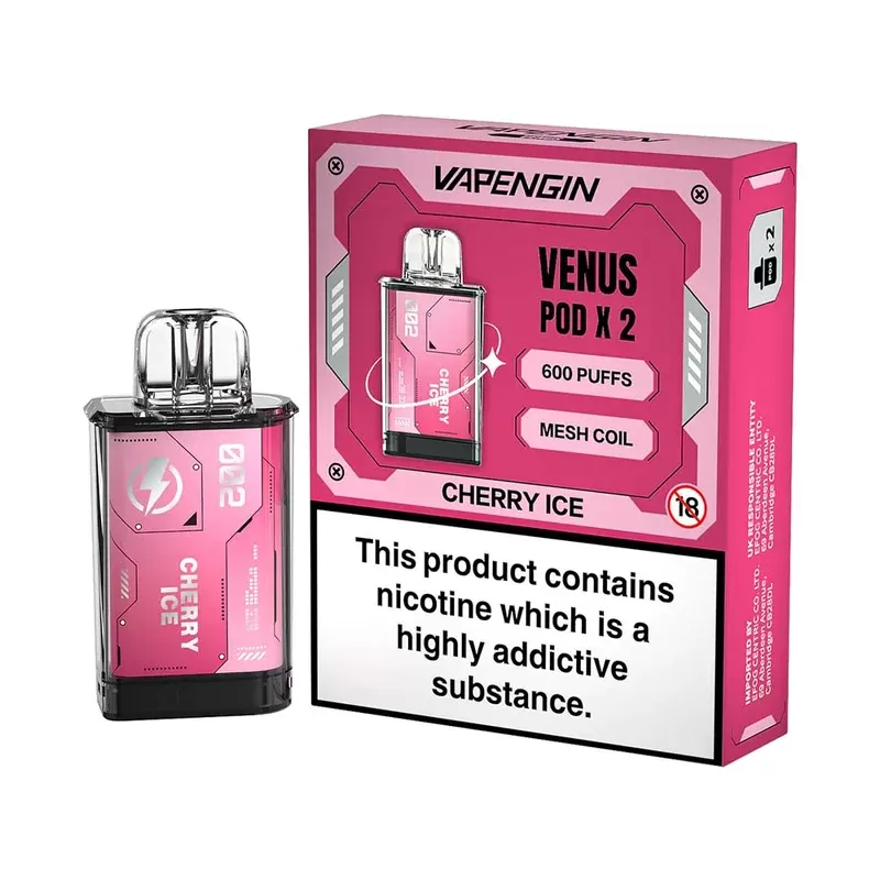 Vapengin Venus Cherry Ice Pods (2 Pack) - Nicotine Strength#20mg