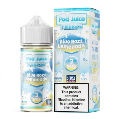 Pod Juice FREEZE - Blue Razz Lemonade - 100ML E-Liquid - 0MG