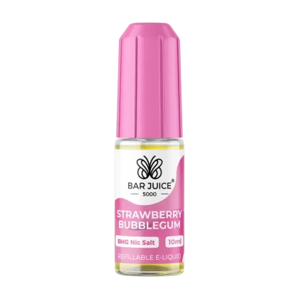 Strawberry Bubblegum Nic Salt by Bar Juice 5000 - 10mg - Vape Product (E982D2)