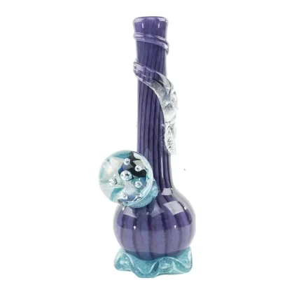 Noble Glass Striped Vase Bong – 21in - Ejuicewarehouse