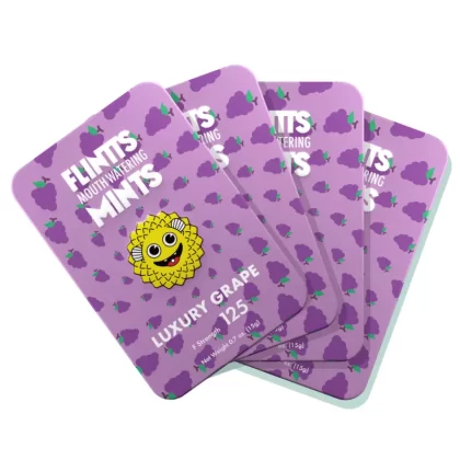 Flintts Mints Mouth Watering Mints - lemon, luxury grape