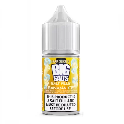 Big Salts Banana Ice – 20ml Salt Fills E Liquid - 5mg Nic Strength Including Blue Salt Shots, 10mg Nic Strength Including Pink Salt Shots; Vape Product, Vape Product