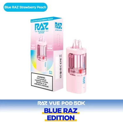 RAZ VUE Disposable Blue Raz Strawberry Peach (POD ONLY)