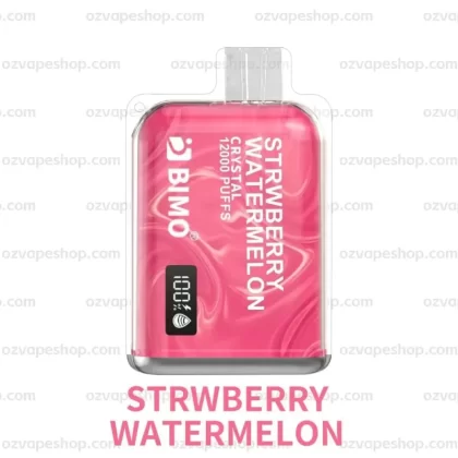 BIMO Crystal 12k Puffs- Strawberry Watermelon - Ozvapeone (1D8A30)