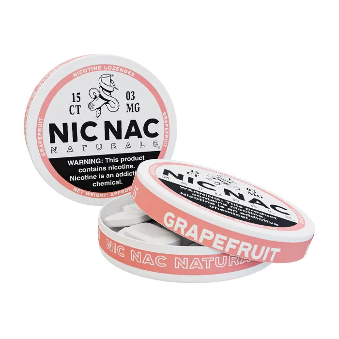 Nic Nac Grapefruit Nicotine Lozenges - Ukecigstore - Image 2