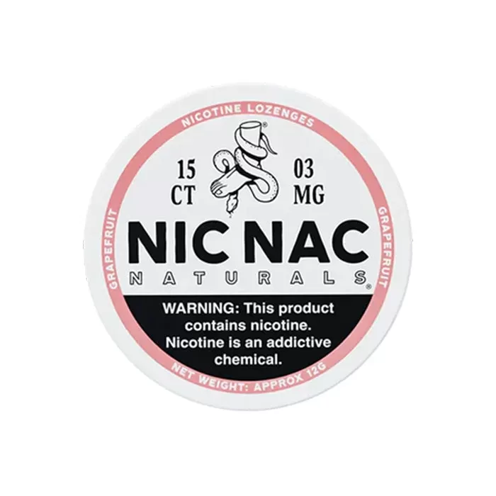 Nic Nac Grapefruit Nicotine Lozenges - Ukecigstore - Image 3