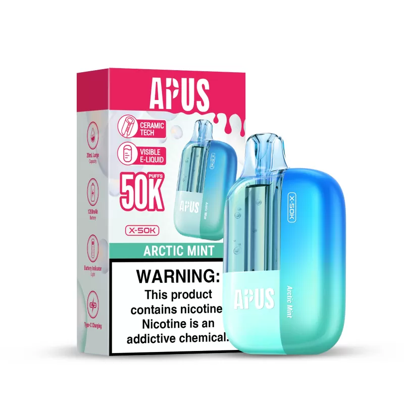 APUS X-50K Disposable Device - 50,000 Puffs - Apricot Watermelon - Image 3
