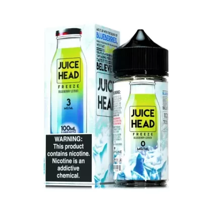 Juice Head 100ml Blueberry Lemon Freeze - Nic Strength#0mg>3mg>6mg