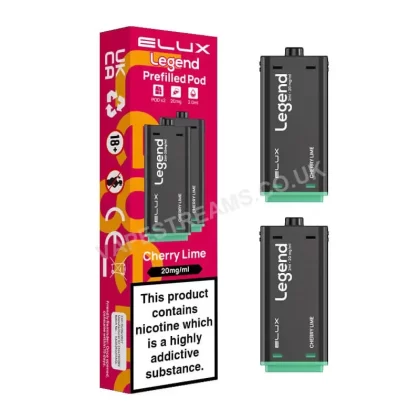 Elux Legend 1500 Cherry Lime Pods - Vapestreams Co
