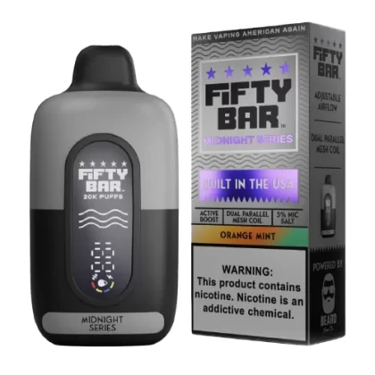 Orange Mint Disposable Vape (20000 Puffs) by Fifty Bar 20K