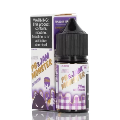Jam Monster SALT Jam Grape PB&J Vape e-Liquid 30mL - Vape Product, Vape Product