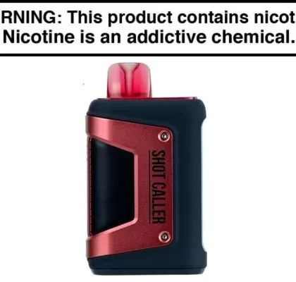 Shot Caller 40K Disposable Vape – 40,000 Puffs - Apple Pie, Atomic Pop (614A36)