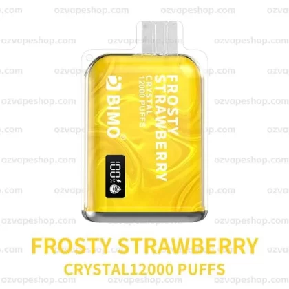BIMO Crystal 12k Puffs- Frosty Strawberry - Vape Store
