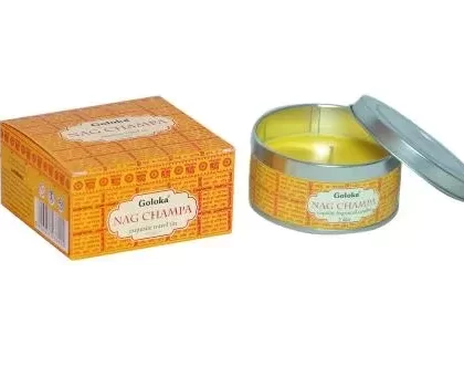 Goloka – Nag Champa Travel Tin Candle