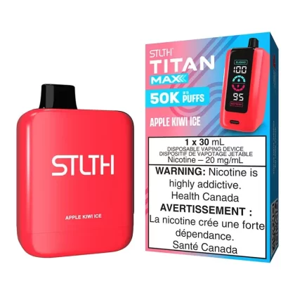 STLTH Titan Max Disposable Vape Device – Apple Kiwi Ice - Nicotine Strength#20mg/ml