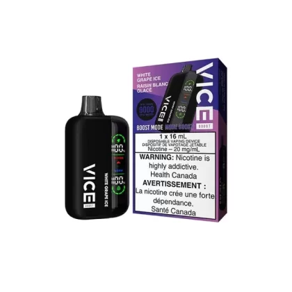 Vice Boost Disposable Vape – 9000 Puffs – White Grape Ice