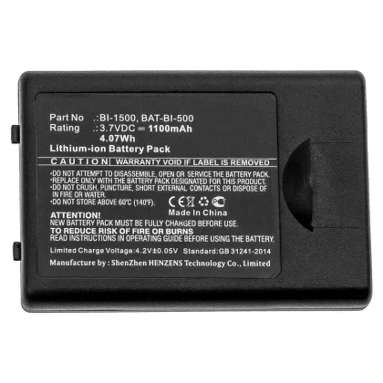 Batteries N Accessories BNA-WB-L9791 Barcode Scanner Battery – Li-ion, 3.7V, 1100mAh, Ultra High Capacity – Replacement for Bluebird BAT-BI-500 Battery