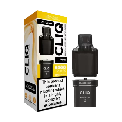 Orange Soda Avomi Cliq 6000 Refill Pack - 20mg - Vape Product