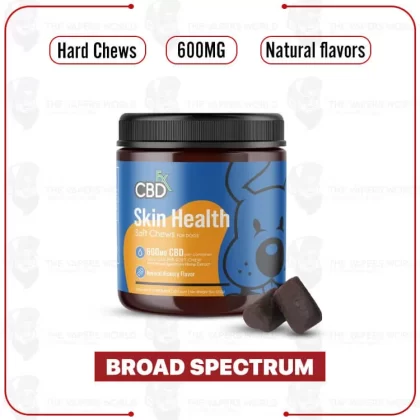 CBDFx CBD Dog Treats: Skin Health Chews 600MG - Thevapersworld