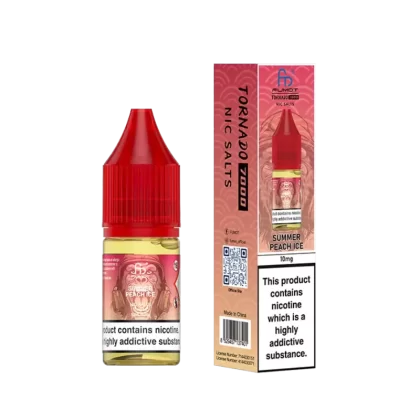 Summer Peach Ice Nic Salt – RandM 7000