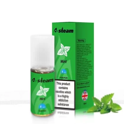 Mint A-Steam 10ml Premium Vape Juice – Pack of 10 Bottles