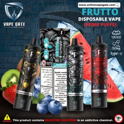 FRUTTO Disposable Vape (18000 Puffs) - 50 mg / Blueberry Watermelon Ice