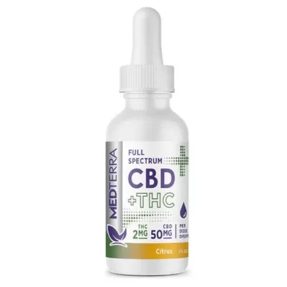 Medterra – Delta 9 Tincture True Full Spectrum Delta-9 THC Citrus Drops 750MG 3000MG