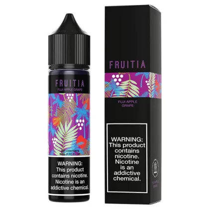 Fruitia E-Liquid 60ml - blue razz cotton candy / 0mg