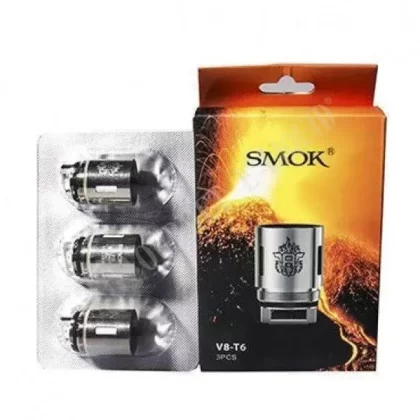 SMOK TFV8 Replacement Coils - Size#Pack of Three~Resistance#V8-T6>V8-T8>V8-Q4>V8-T10>V8-X4