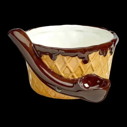Ice Cream Waffle Cone Roast & Toast Bowl Pipe - Ejuicewarehouse