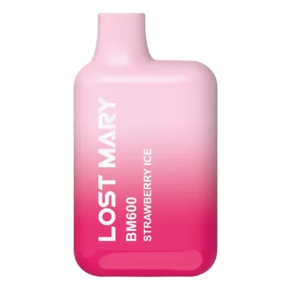 Strawberry Ice Lost Mary 600 Disposable Vape – 550 mAh 20mg - Vapestorm Co
