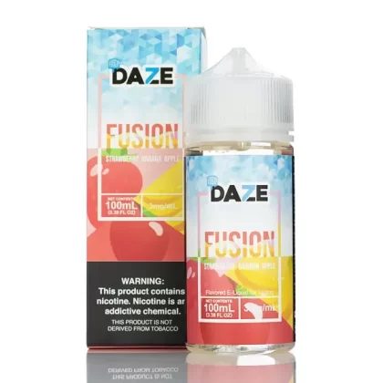 7 Daze Fusion TFN - Strawberry Banana Apple ICED- 100ml - 3mg