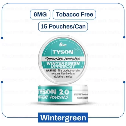 Buy Tyson 2 Wintergreen Nicotine Pouch 6mg| Electronicpuffs - Vape Store