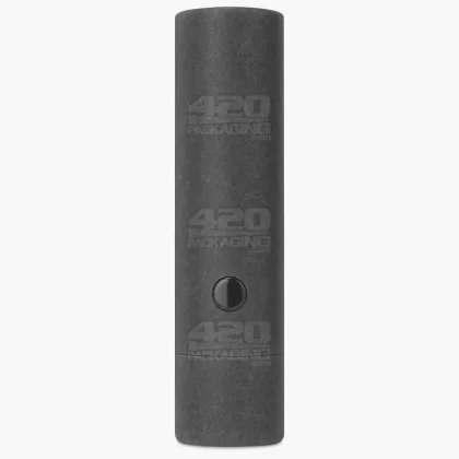 Child Resistant & Sustainable | 100% Recyclable Cardboard Vape Cartridge Tube w/ Press Button | 95mm – Black – 100 Count