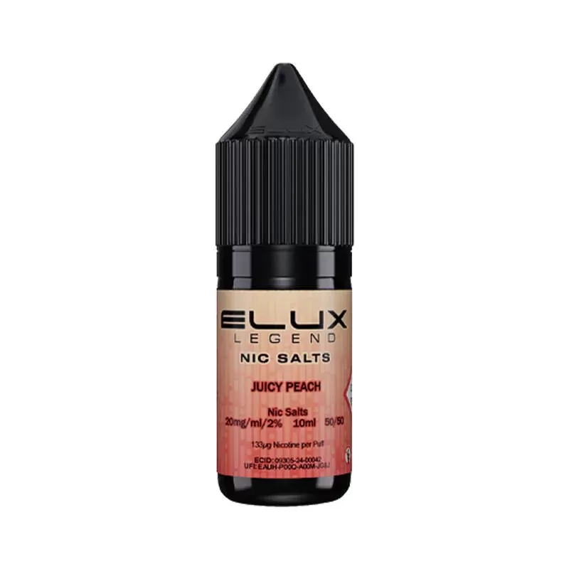 Juicy Peach Nic Salt By Elux Legend