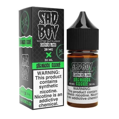 Sadboy Salt E-Liquid – Shamrock Cookie 30ml