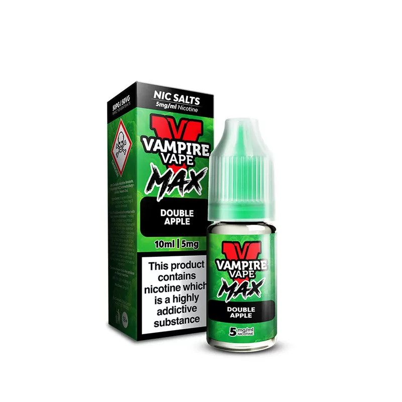 Vampire Vape MAX Double Apple Nic Salt E-Liquid 10ml - 5mg - Image 3