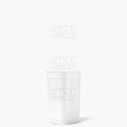 POLLEN GEAR | Child Resistant 100% Recyclable Opaque White Pop Box Pop Top Bottles | 20dr – 3.5g – 590 Count