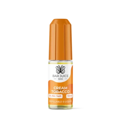 Cream Tobacco Nic Salt E-Liquid by Bar Juice 5000 - Eliquidsupply