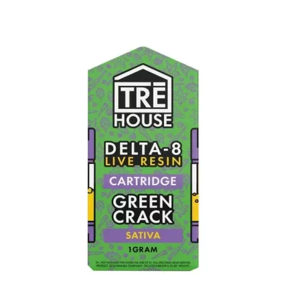 TRE House D8 Live Resin Vape Cartridge – Green Crack 1G