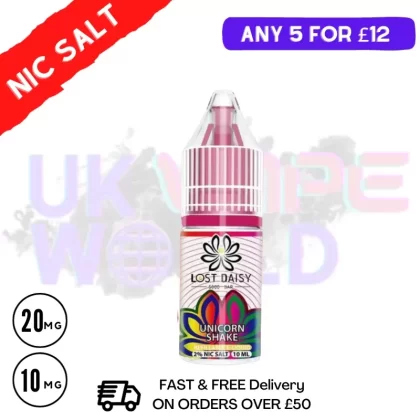 Unicorn Shake LOST Daisy Nic Salt 10ML eLiquid