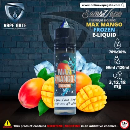 Frozen Max Mango E-Liquid - Sam Vapes - 3 mg / 60 ml
