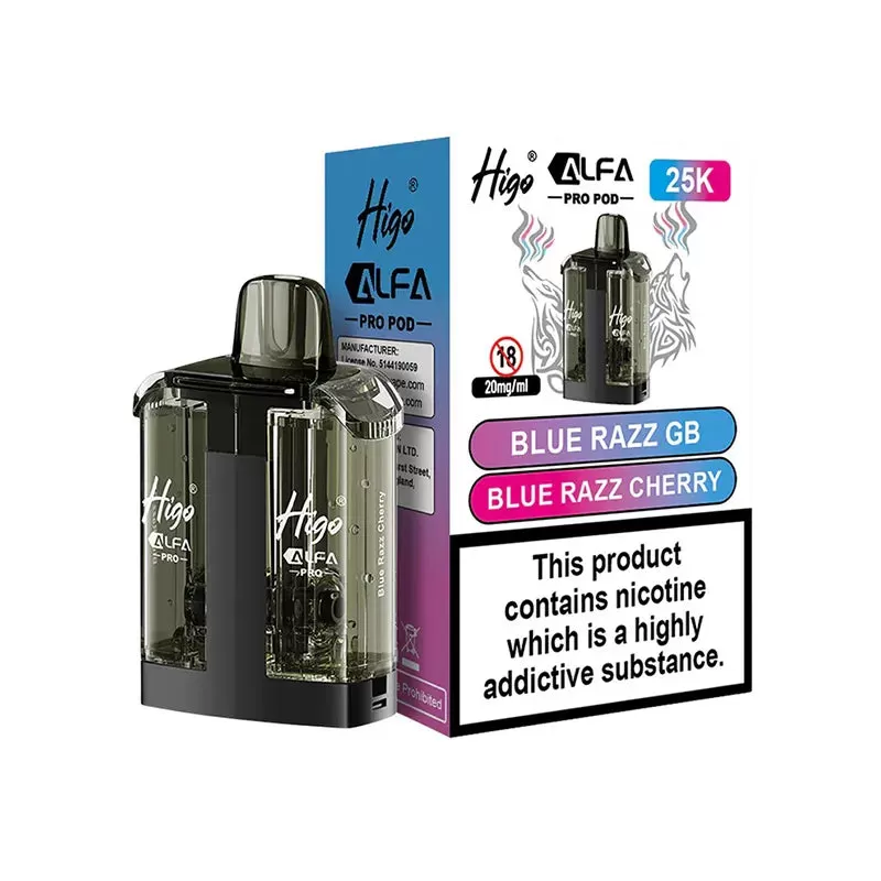 Higo Alfa Pro 25K Pods - Mr Blue / Blueberry Ice - Image 2
