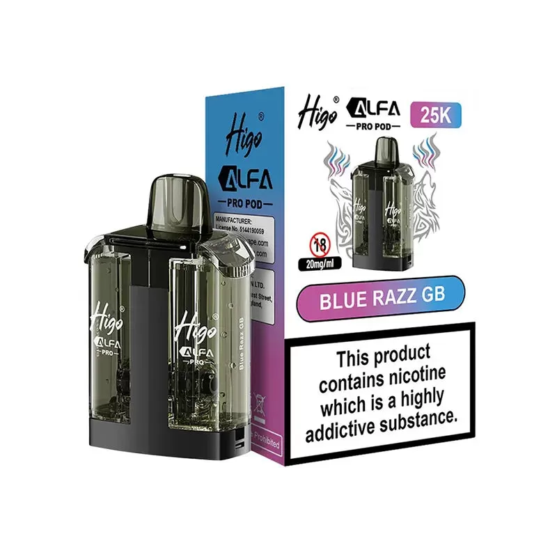 Higo Alfa Pro 25K Pods - Mr Blue / Blueberry Ice - Image 3
