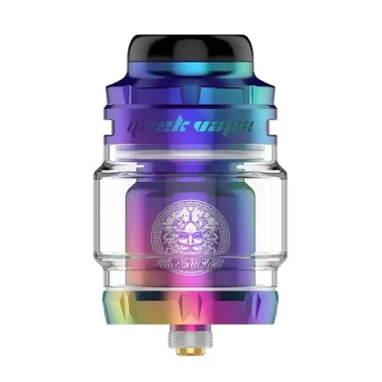 Geekvape Zeus X Mesh RTA (ZX II RTA) - Vape Product; Vape Product; Stainless Steel (body) + Glass (tank tube) E-juice Capacity: 4