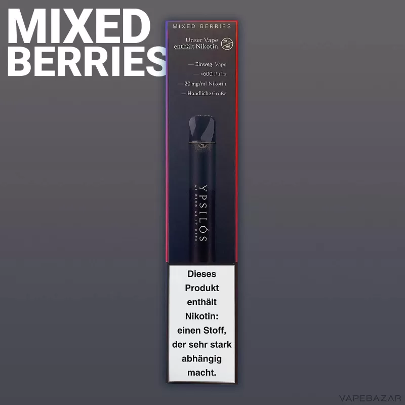 Ypsilos Einweg E-Zigarette – Mixed Berries - Image 2
