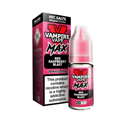 Red Raspberry Blast Nic Salt E-Liquid by Vampire Vape Max - Ukecigstore