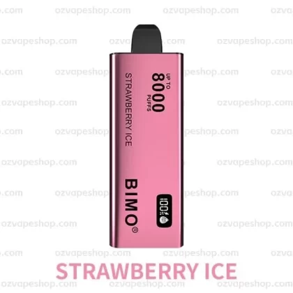 BIMO 8000 Puffs- STRAWBERRY ICE - Ozvapeone (CD6783)